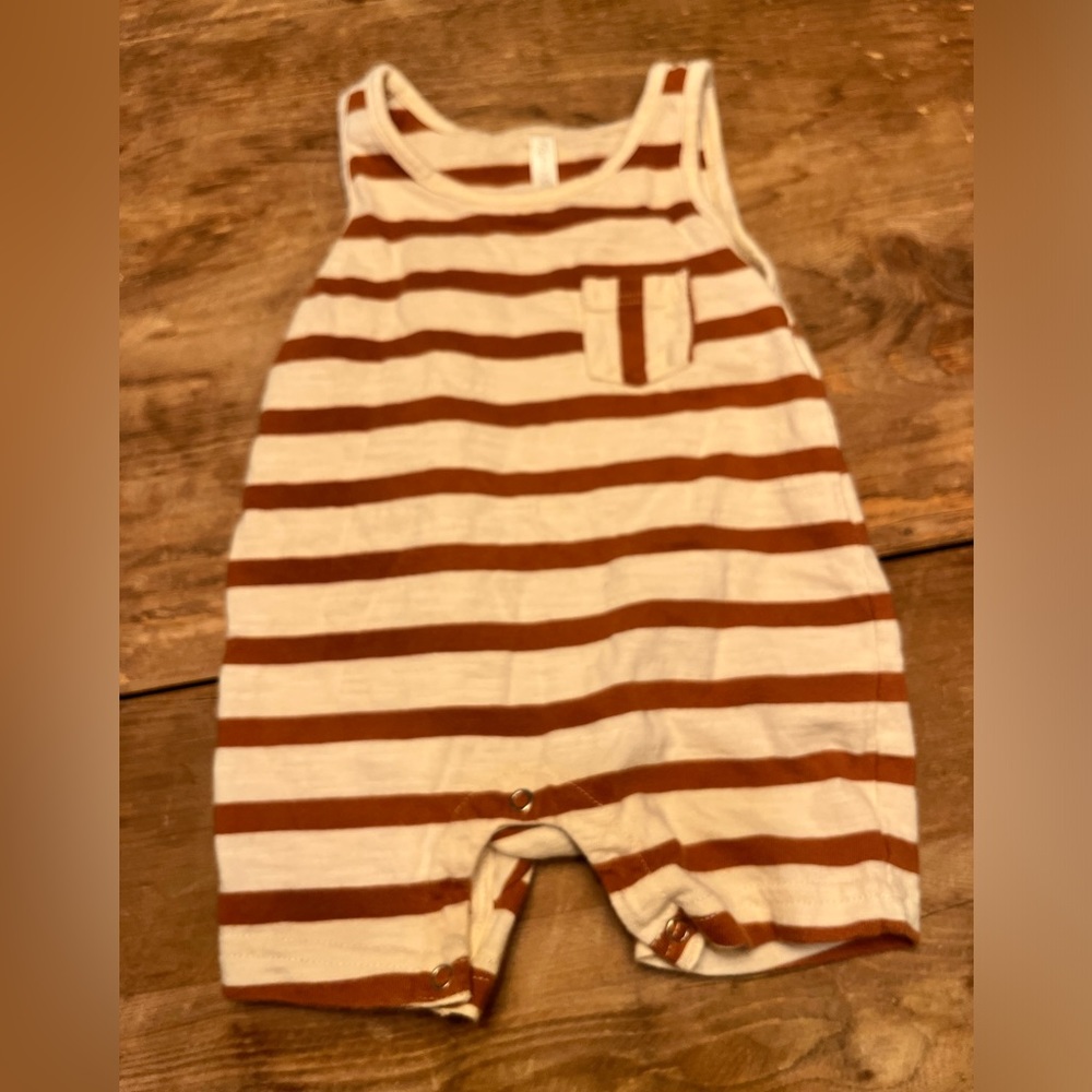Rylee & Cru boys striped romper